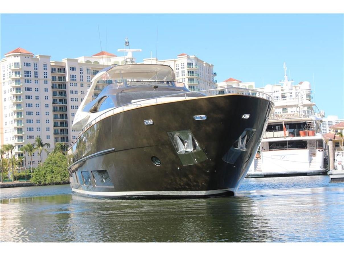 a large ship in the water aboard PRIVILEGIO Yacht for Sale