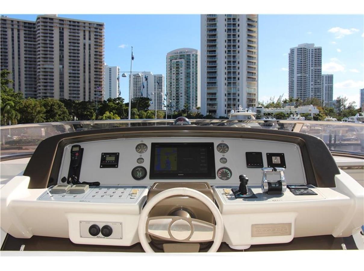 a white tank with a screen aboard PRIVILEGIO Yacht for Sale