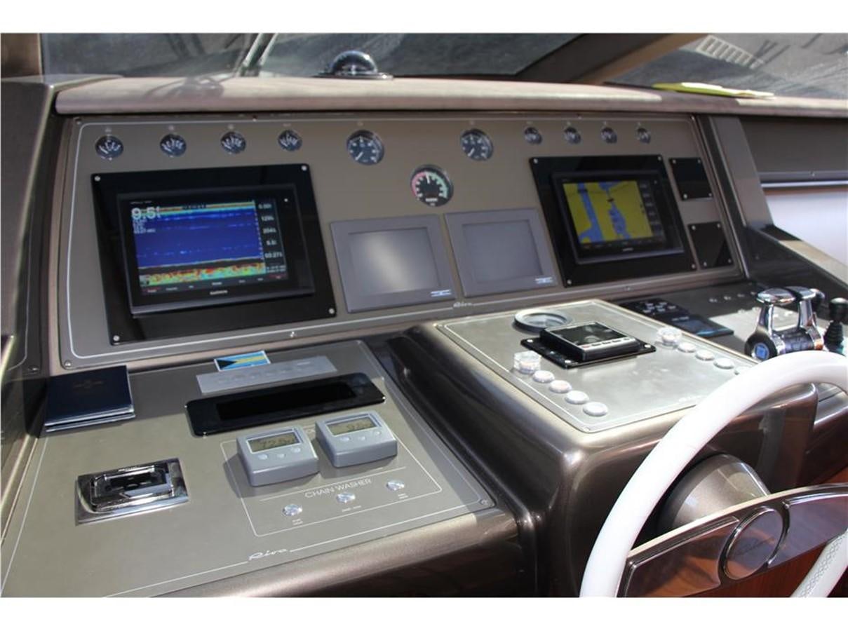 a control panel of a plane aboard PRIVILEGIO Yacht for Sale