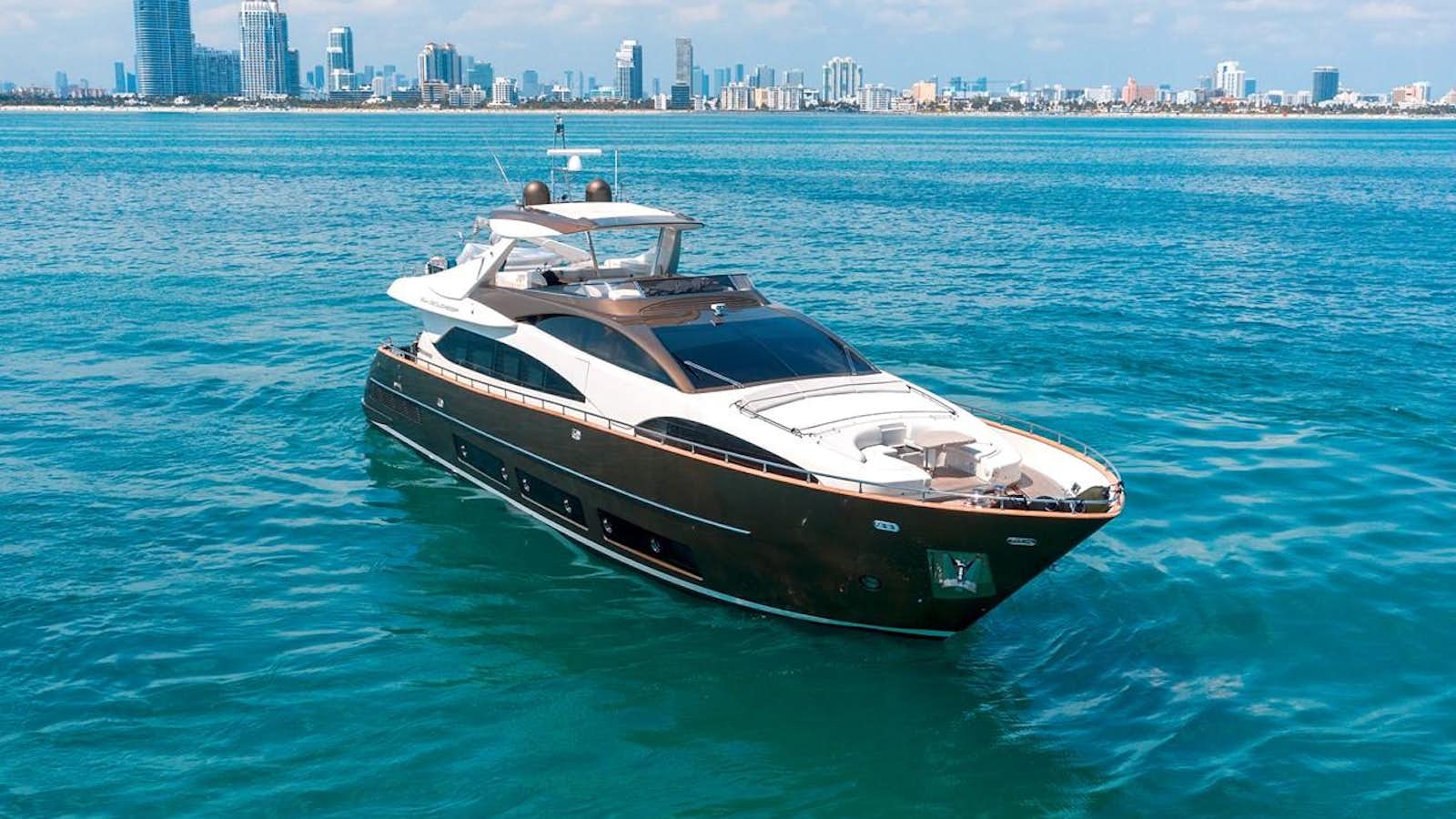 a boat in the water aboard PRIVILEGIO Yacht for Sale