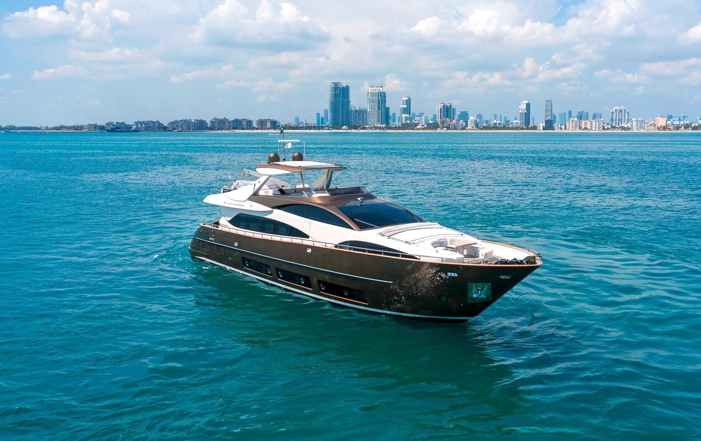 a boat in the water aboard PRIVILEGIO Yacht for Sale