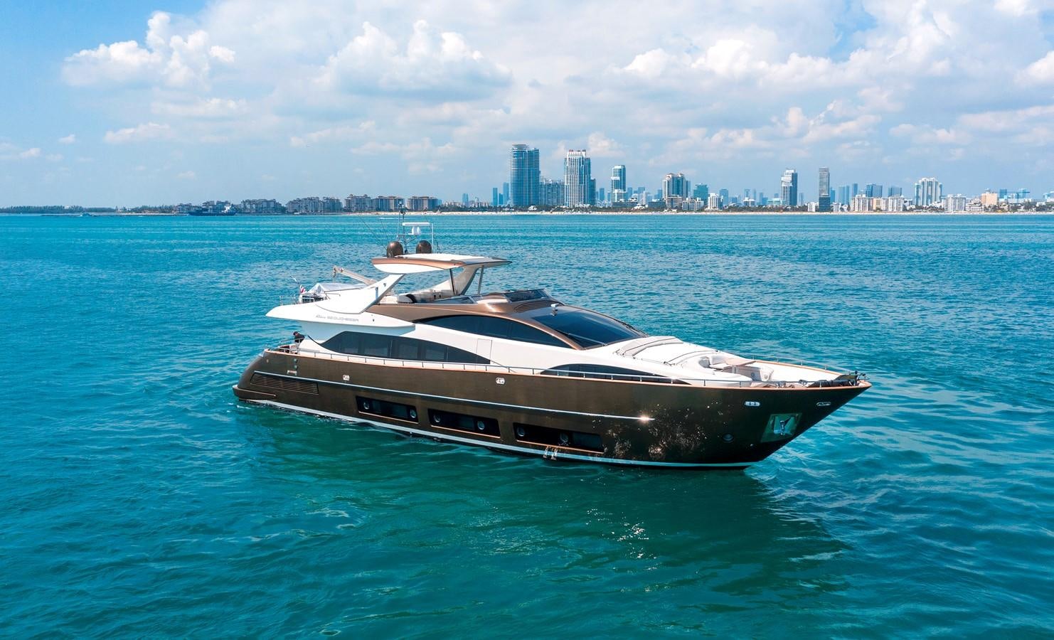 a boat in the water aboard PRIVILEGIO Yacht for Sale