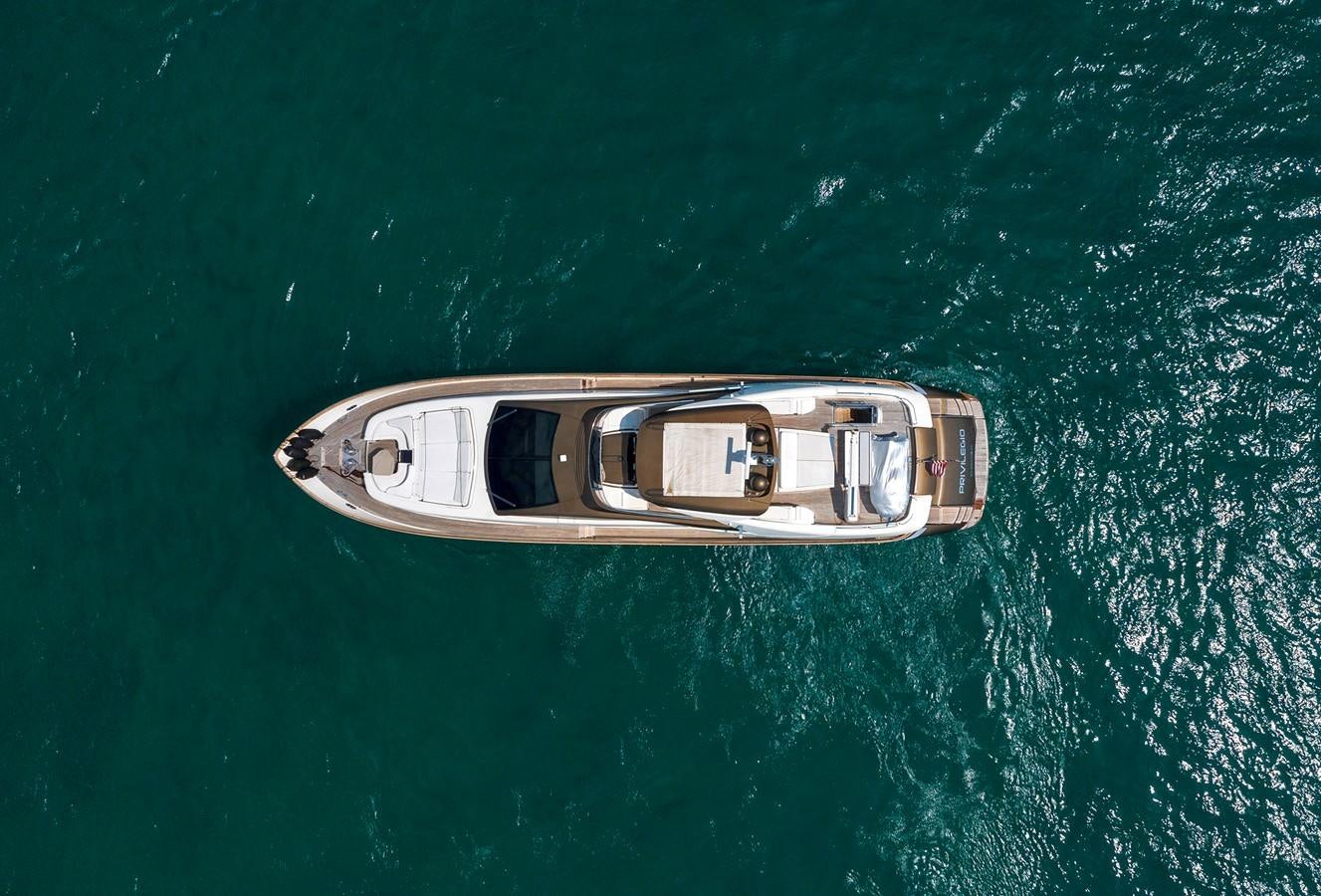 a boat in the water aboard PRIVILEGIO Yacht for Sale