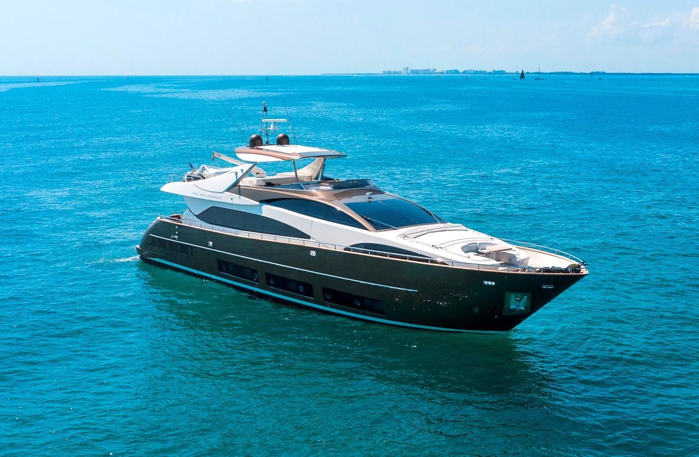 a white yacht in the water aboard PRIVILEGIO Yacht for Sale