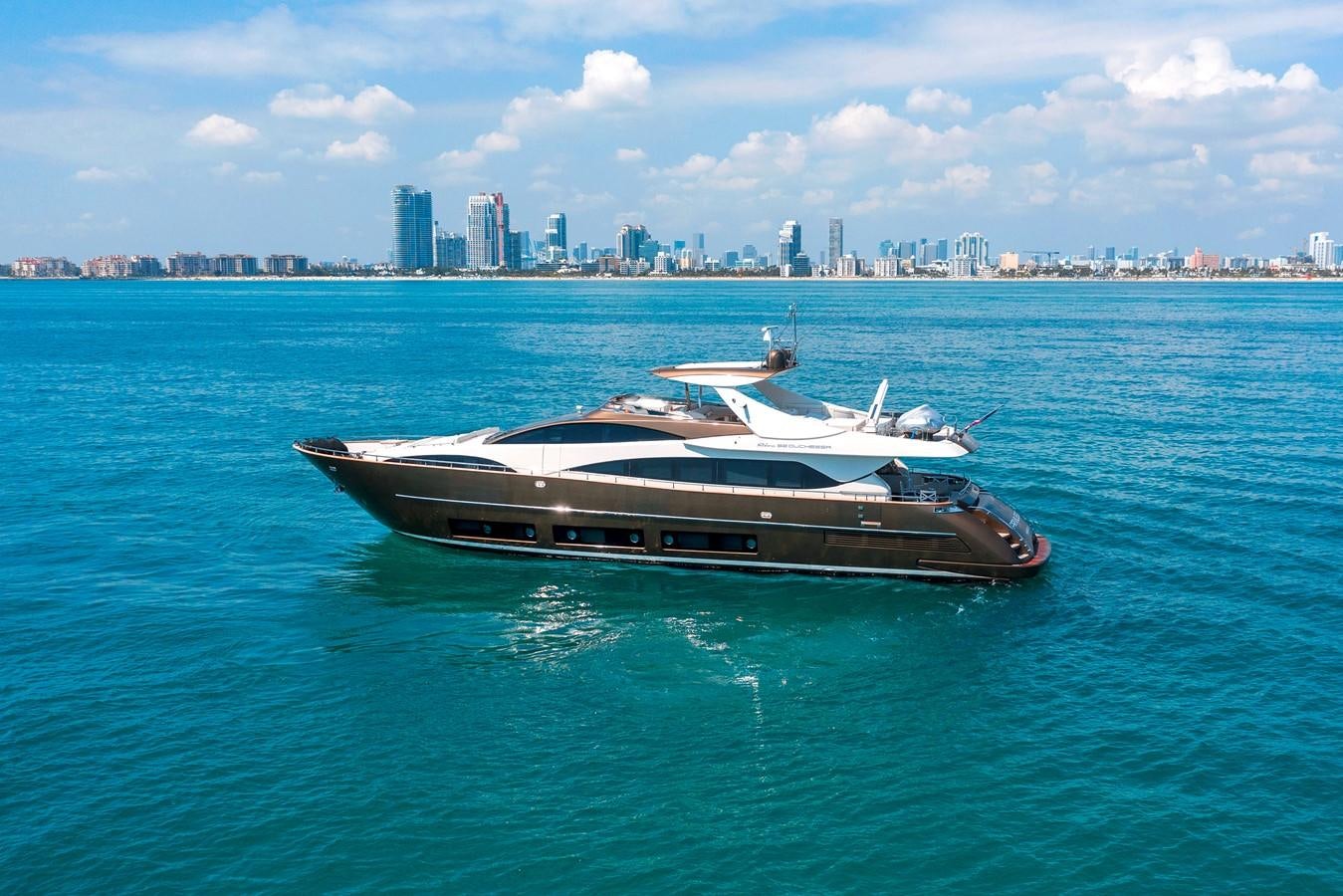 a boat in the water aboard PRIVILEGIO Yacht for Sale