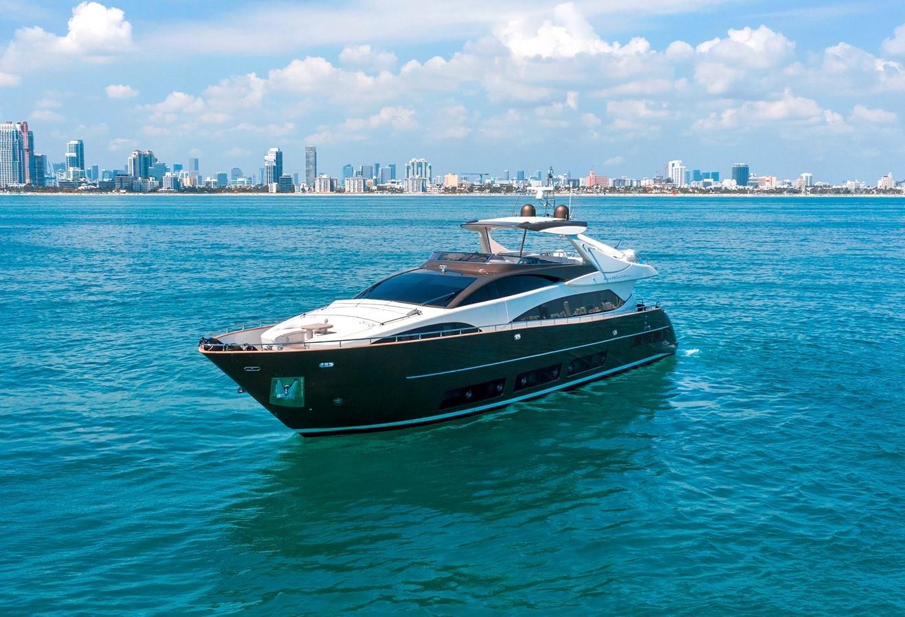 a boat in the water aboard PRIVILEGIO Yacht for Sale