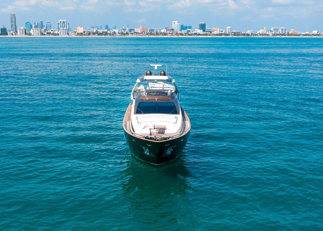 a boat in the water aboard PRIVILEGIO Yacht for Sale