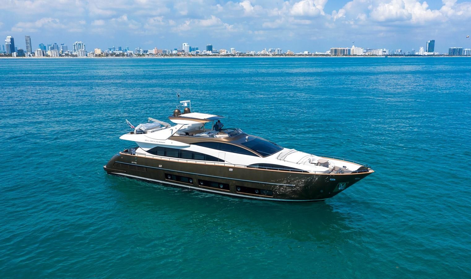 a boat in the water aboard PRIVILEGIO Yacht for Sale