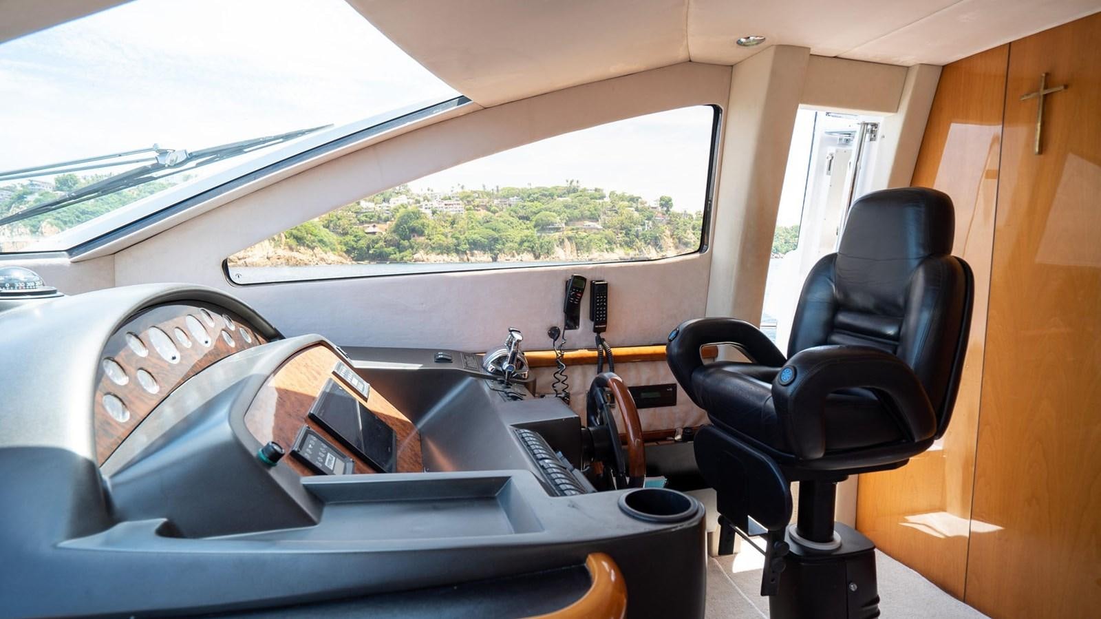 inside of a car aboard LUCKY BEAR Yacht for Sale