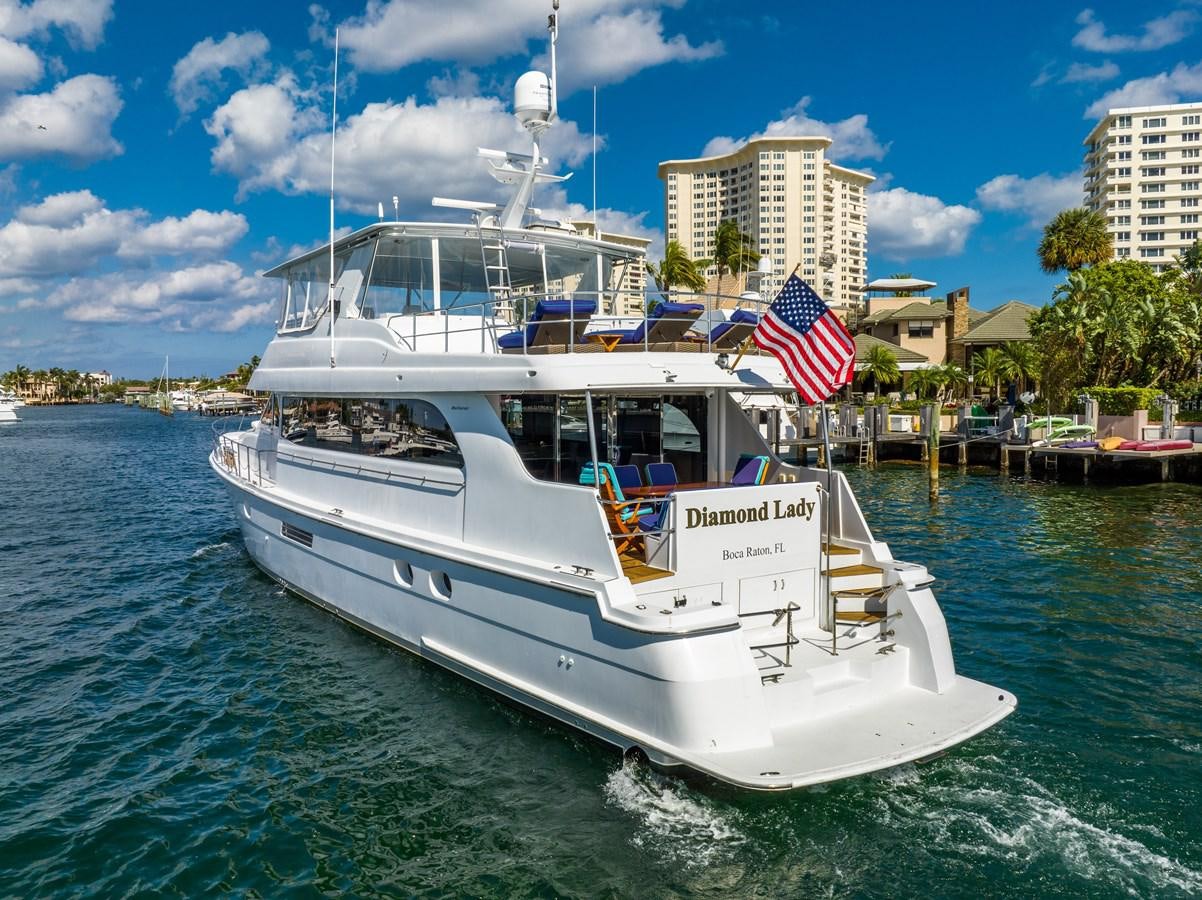 a boat on the water aboard DIAMOND LADY Yacht for Sale