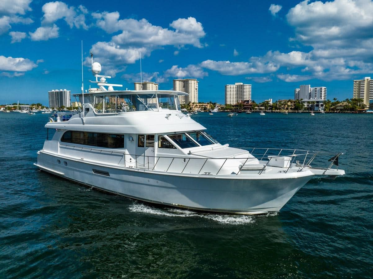 a white yacht in the water aboard DIAMOND LADY Yacht for Sale