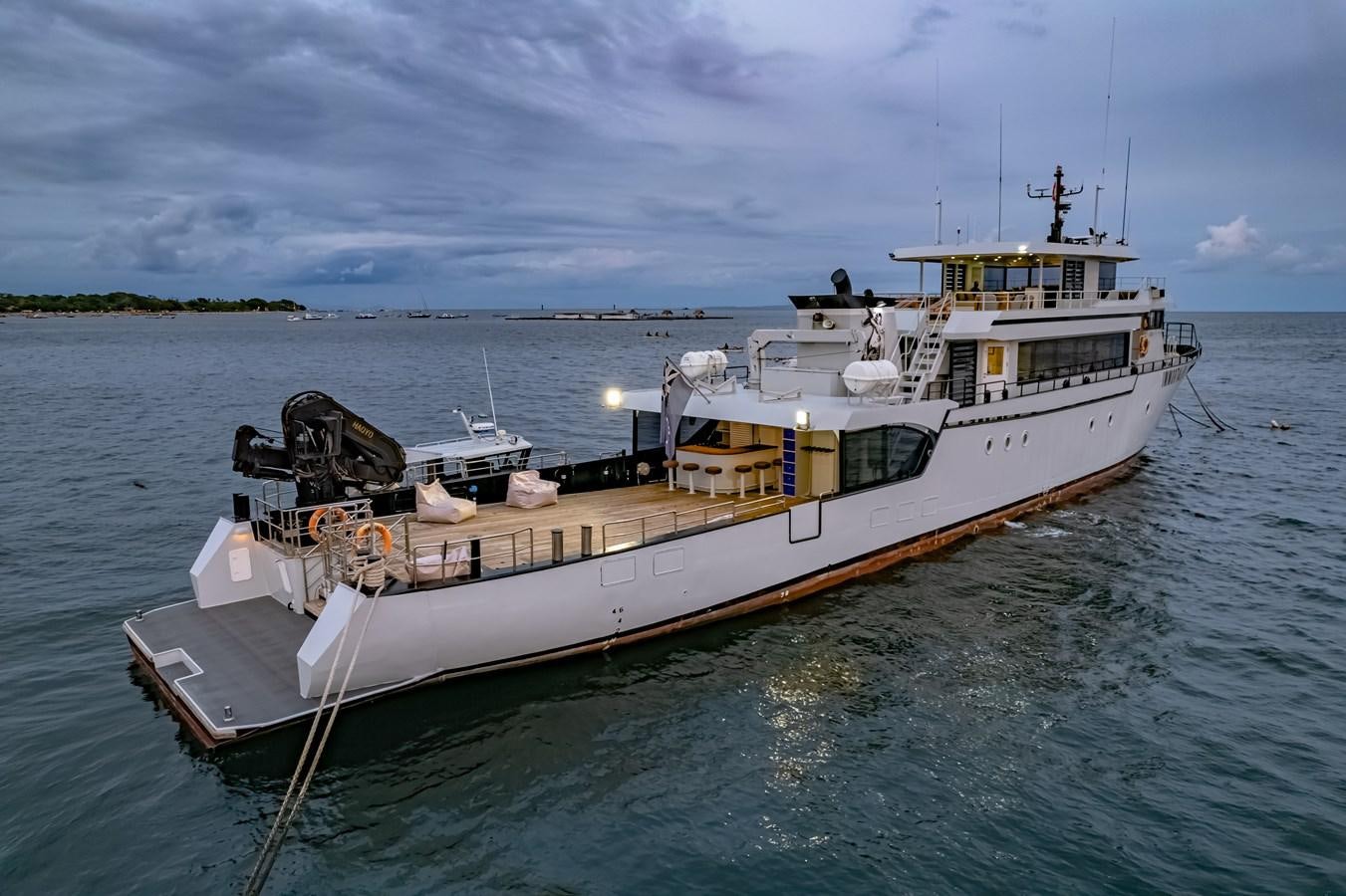 a boat on the water aboard SOUTHERN CROSS Yacht for Charter