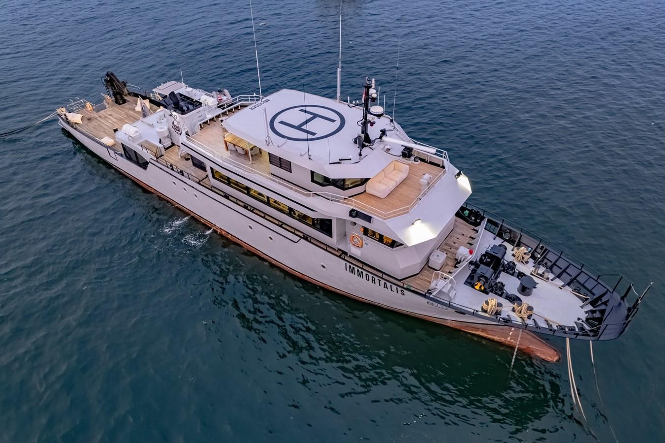 a ship in the water aboard SOUTHERN CROSS Yacht for Charter