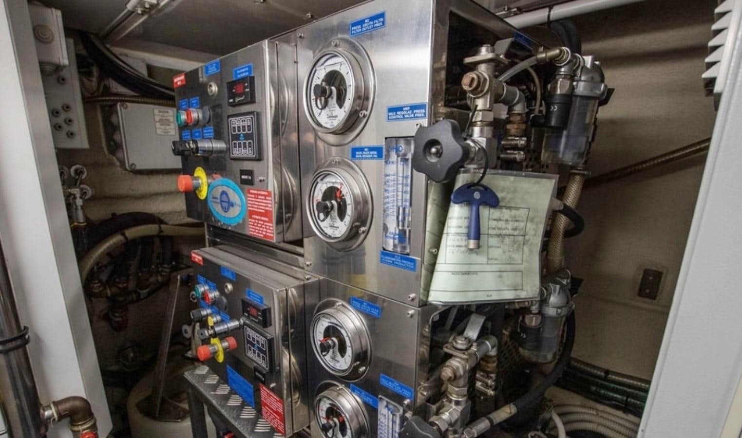 a machine with many wires aboard D'VINCI Yacht for Sale