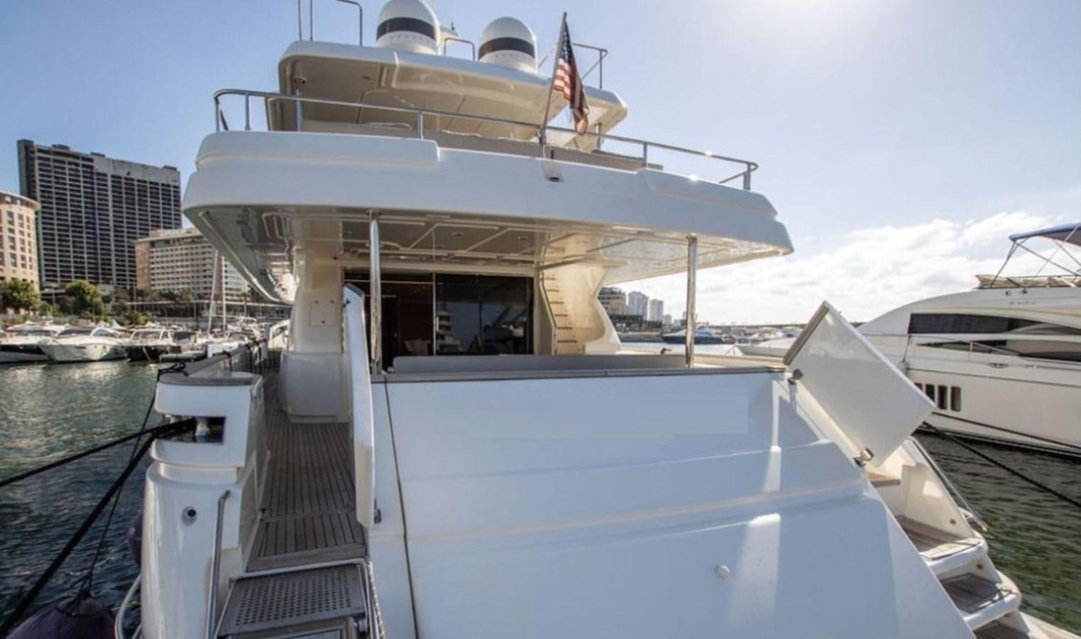 a boat docked at a pier aboard D'VINCI Yacht for Sale