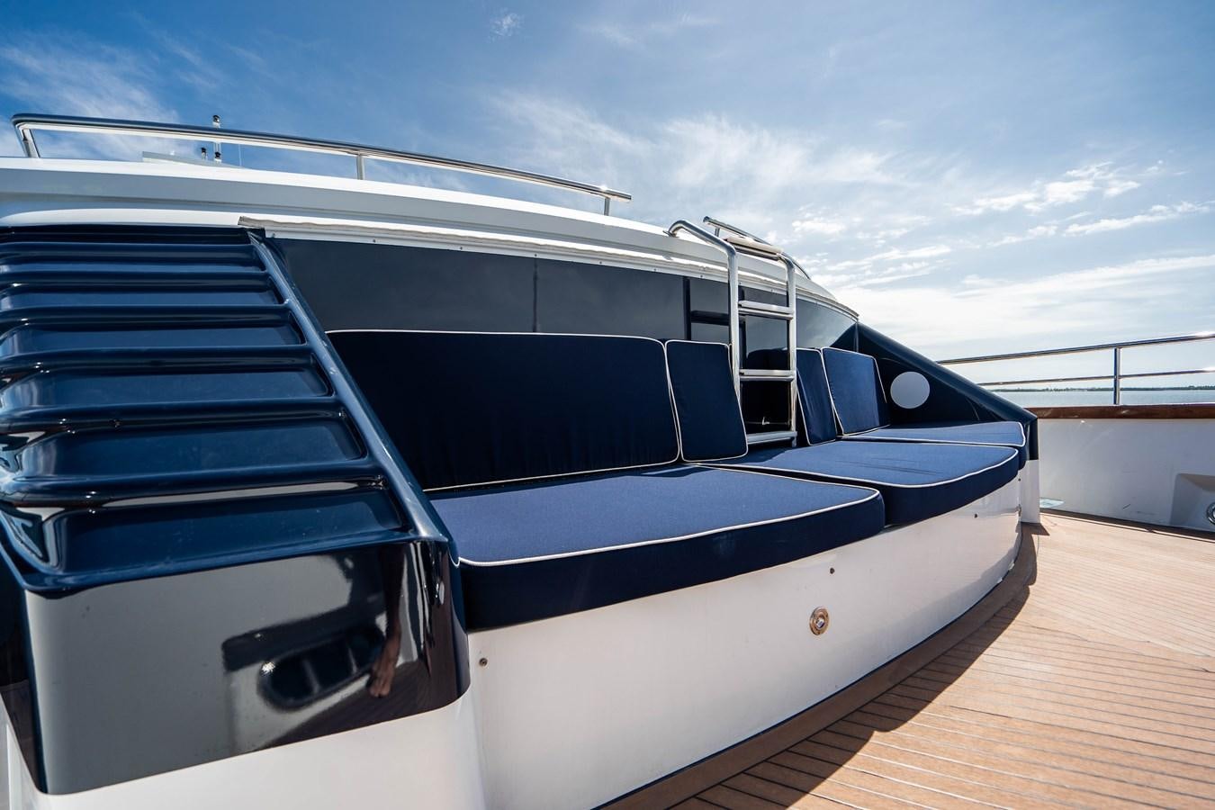 a boat on a dock aboard QUANTUM Yacht for Sale