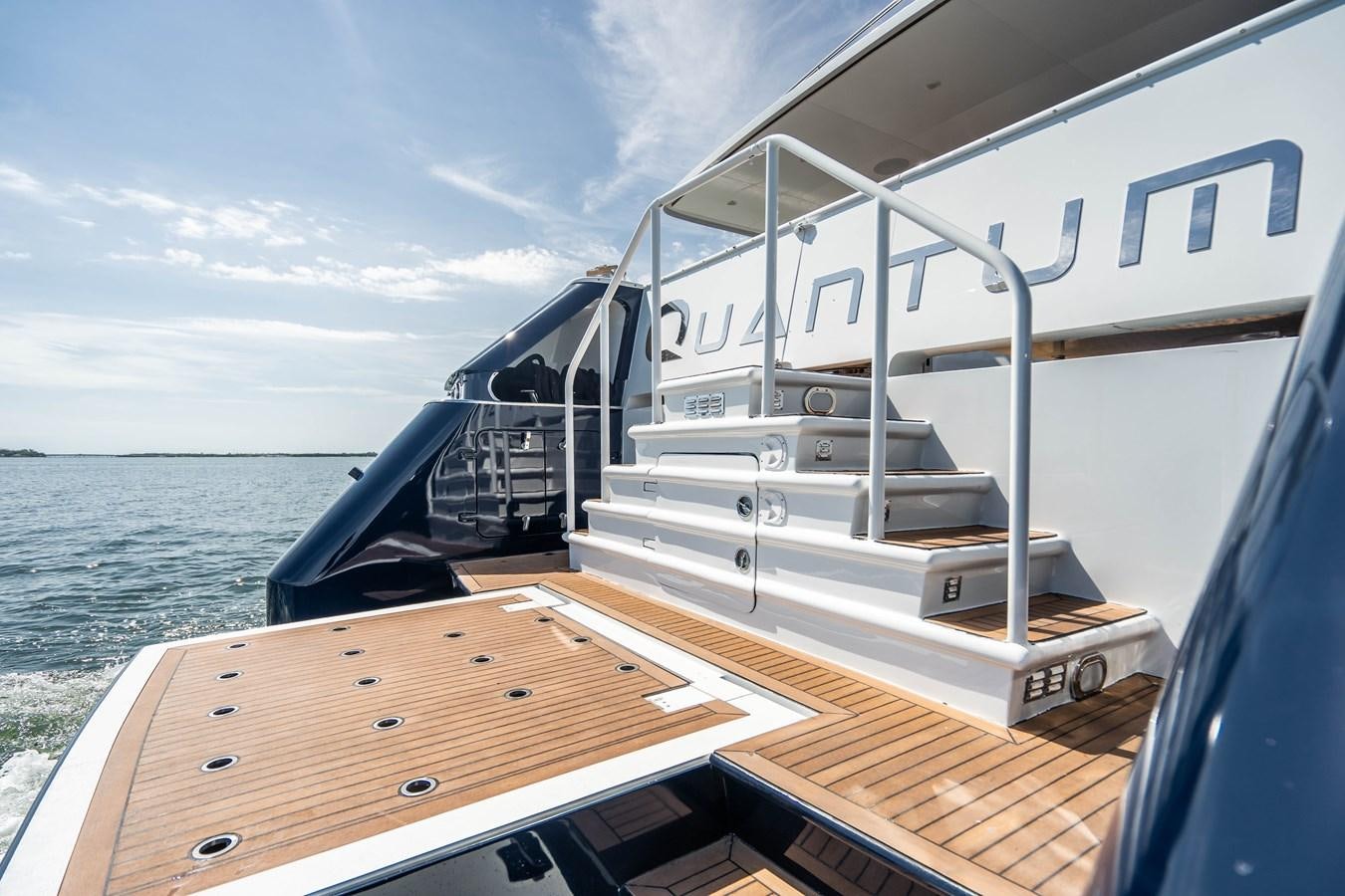 a boat on the water aboard QUANTUM Yacht for Sale