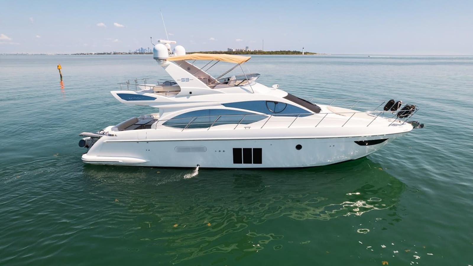 a boat in the water aboard SERENITY NOW Yacht for Sale