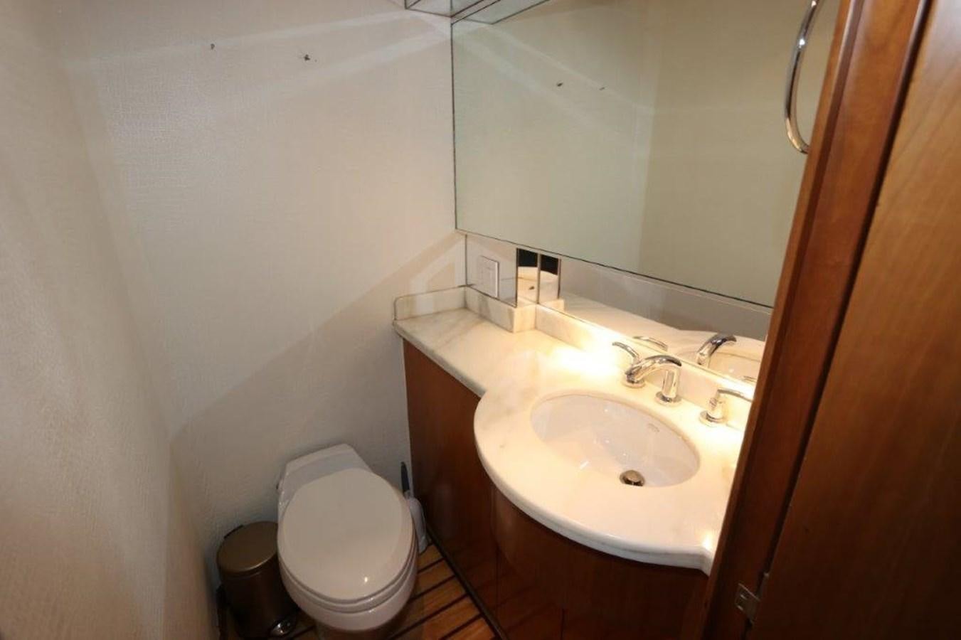 a bathroom with a sink and a toilet aboard HATGS618A606 Yacht for Sale