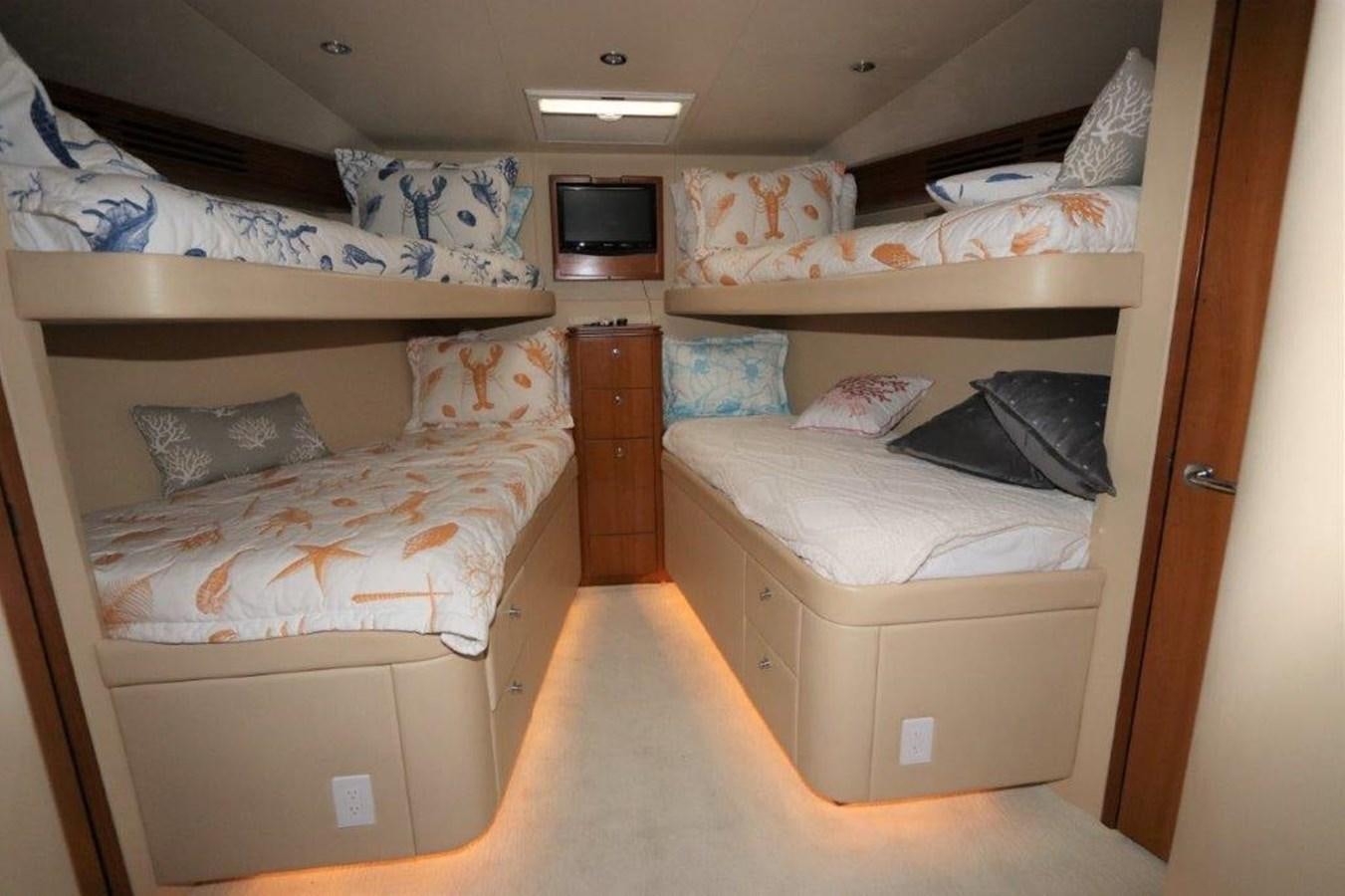 a room with bunk beds aboard HATGS618A606 Yacht for Sale