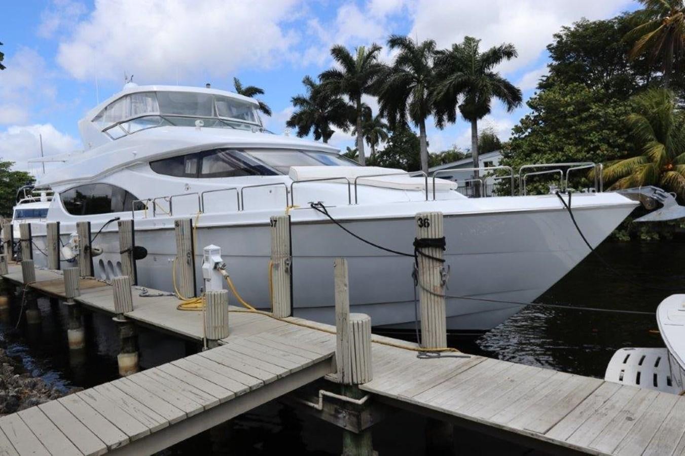 a white boat docked aboard HATGS618A606 Yacht for Sale