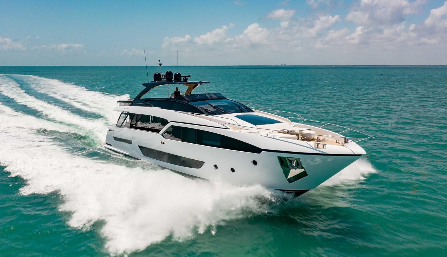 a white yacht on the water aboard KIYOMIZU Yacht for Sale