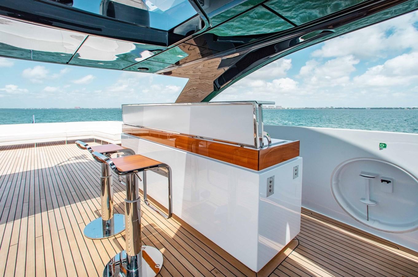 a boat on a deck aboard KIYOMIZU Yacht for Sale