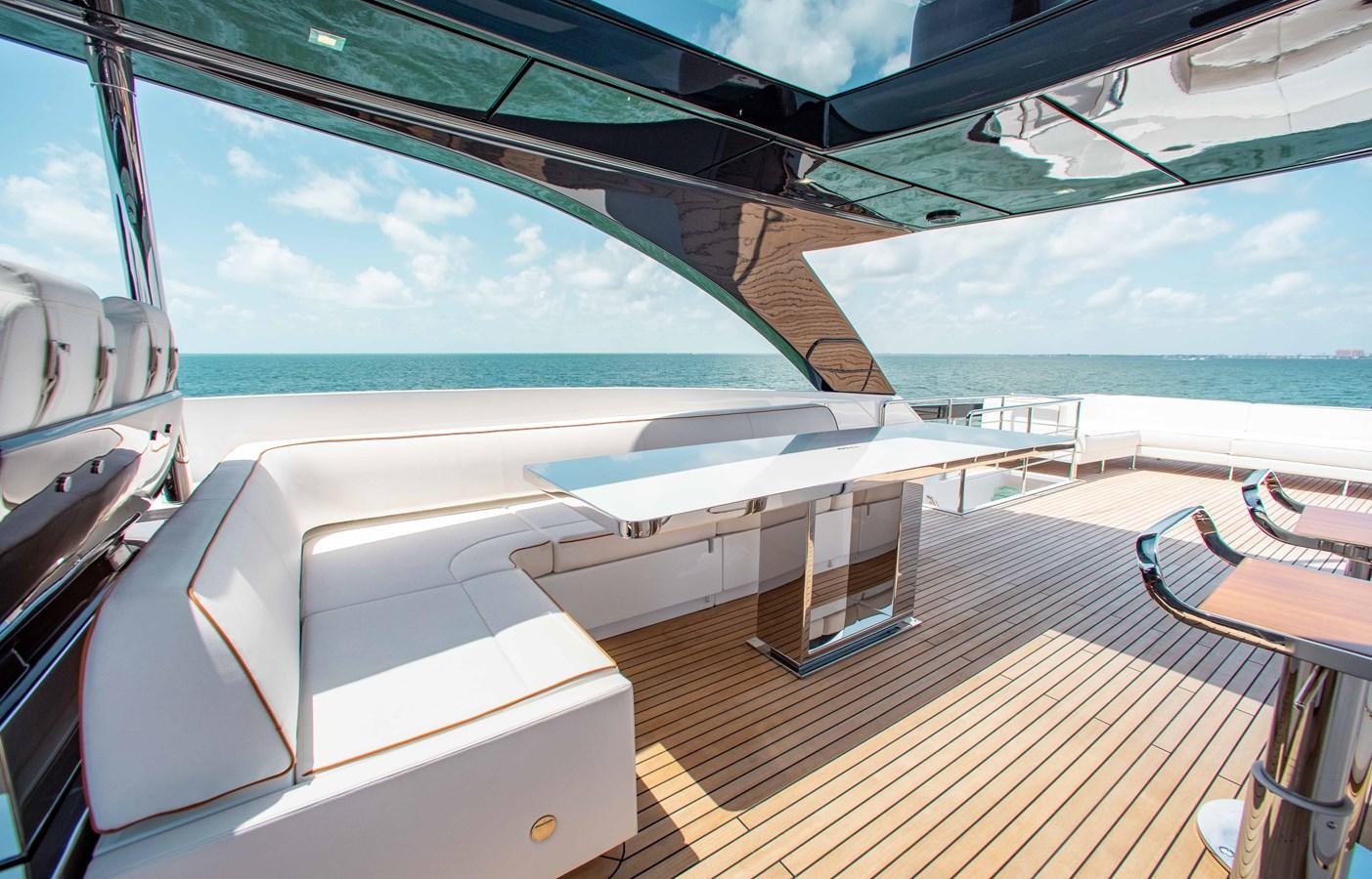 a boat on a deck aboard KIYOMIZU Yacht for Sale