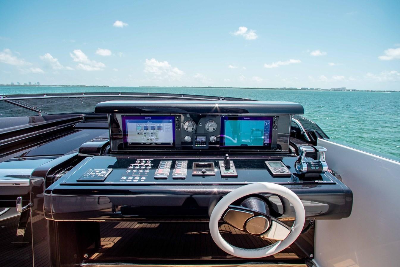 the inside of a car aboard KIYOMIZU Yacht for Sale