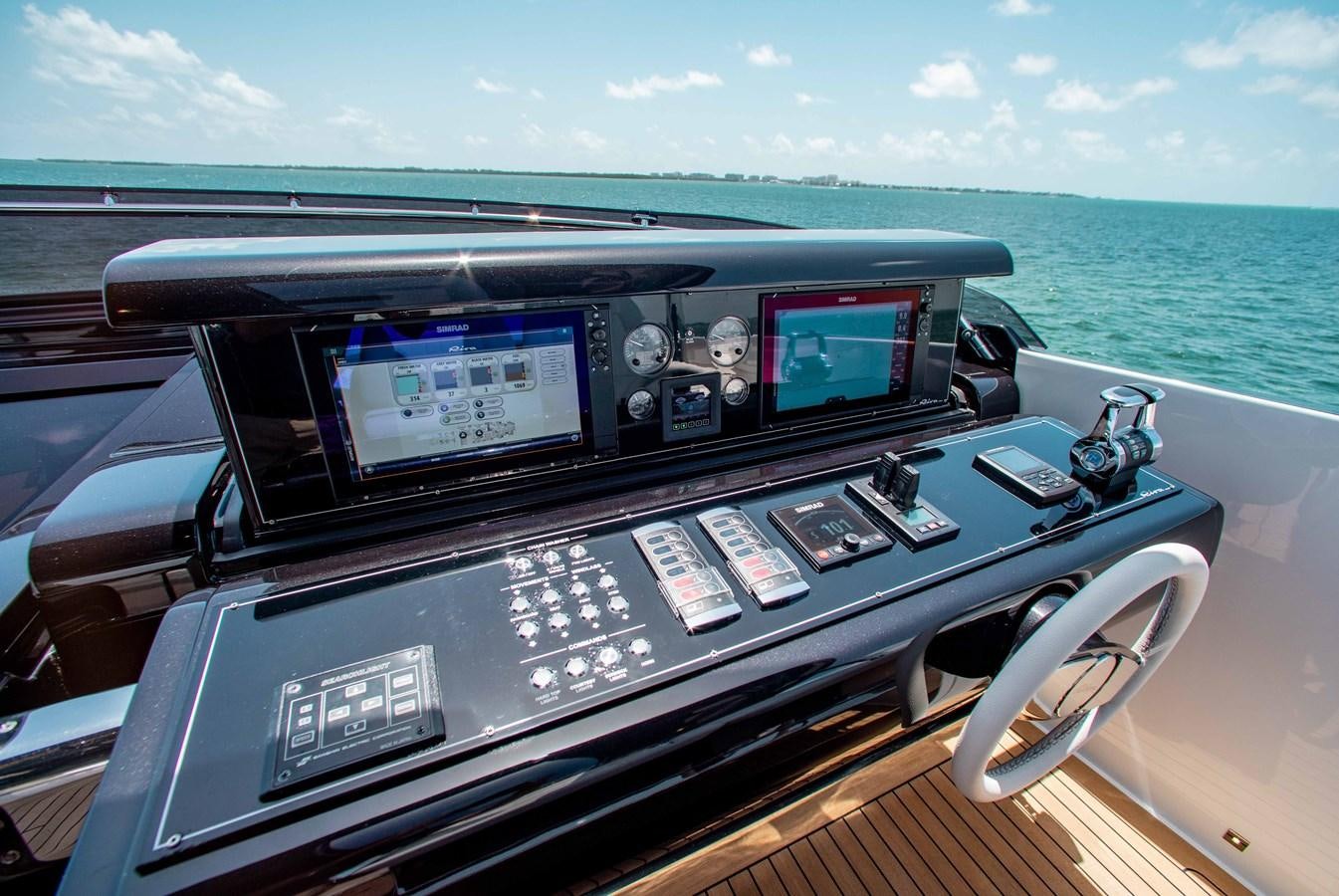 the inside of a car aboard KIYOMIZU Yacht for Sale