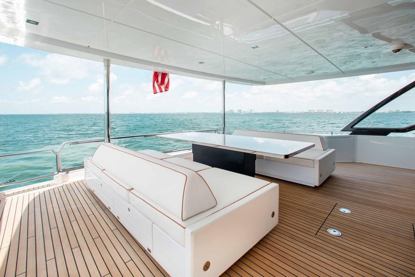 a boat on a deck aboard KIYOMIZU Yacht for Sale