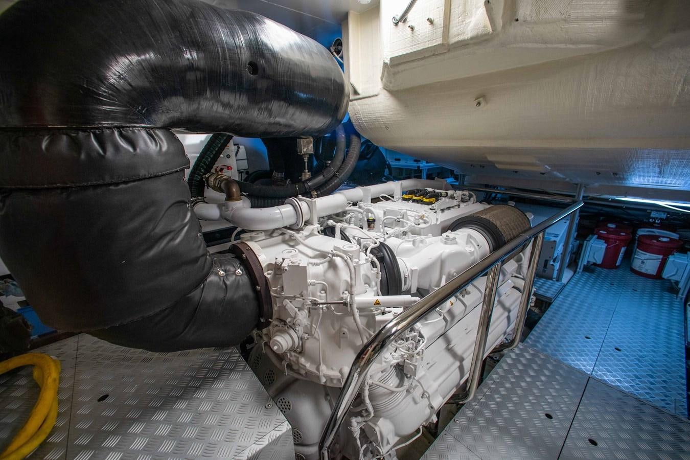 a machine with a large metal piece aboard KIYOMIZU Yacht for Sale