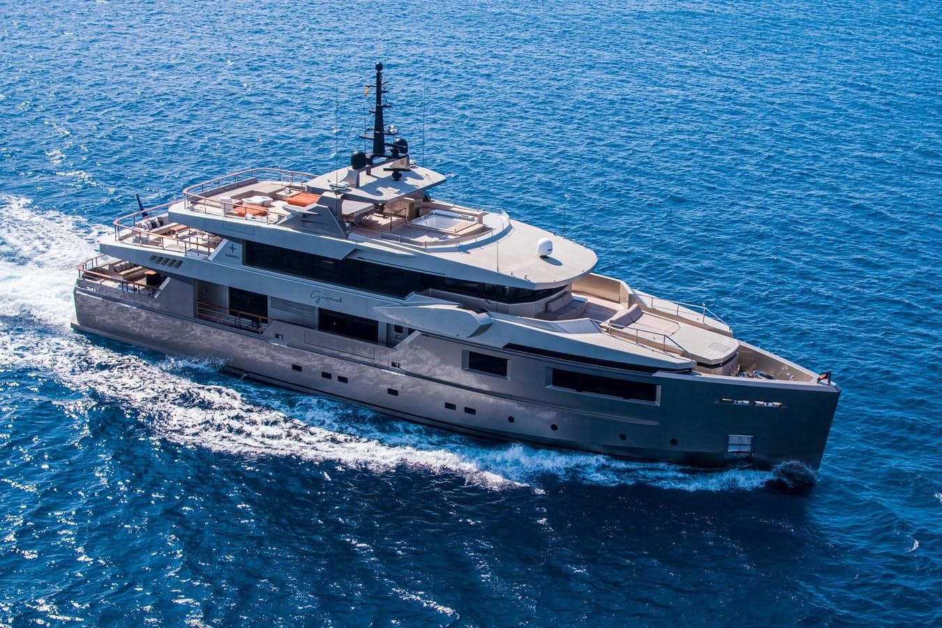 a ship on the water aboard MAVERICK Yacht for Sale