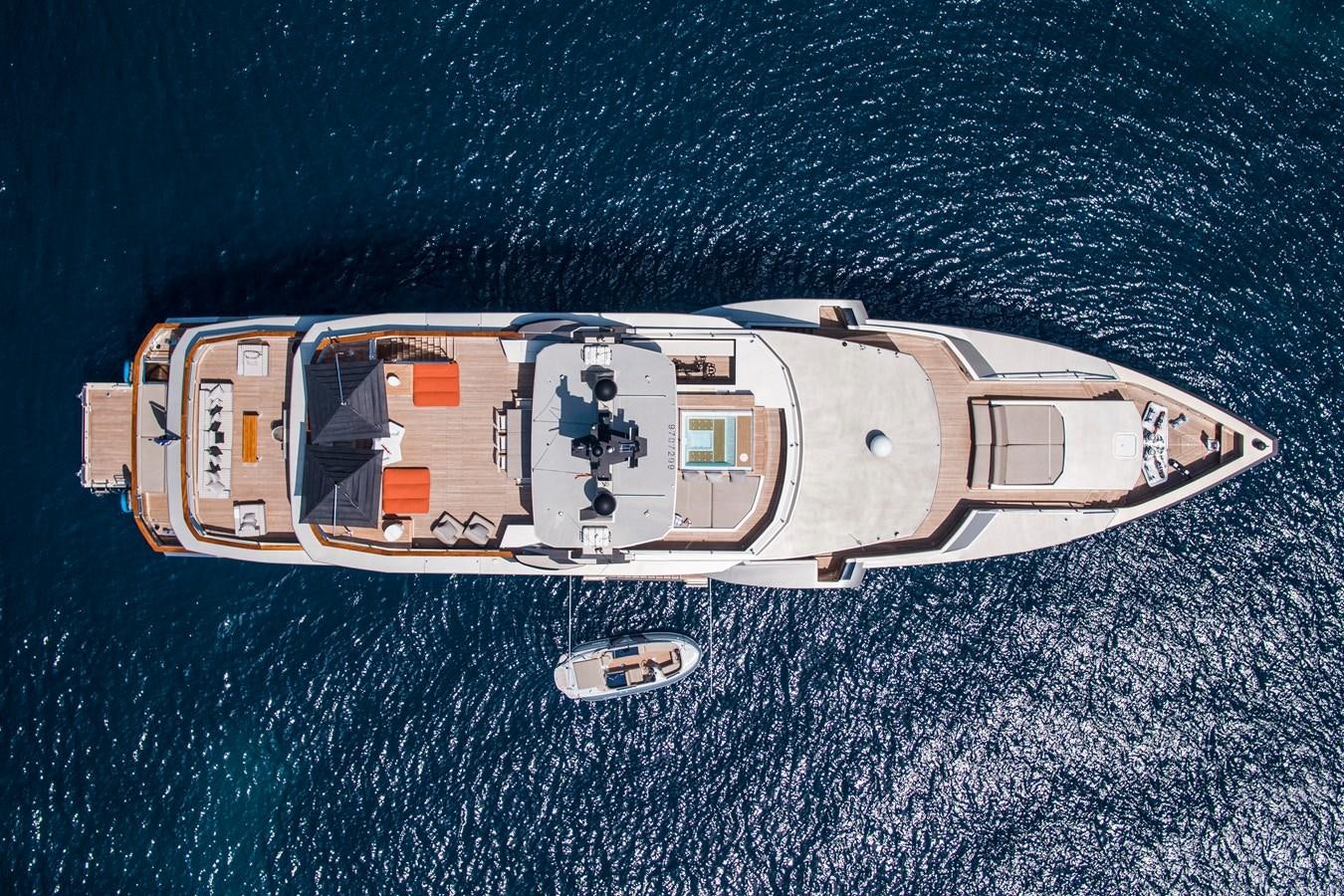a space ship in the ocean aboard MAVERICK Yacht for Sale