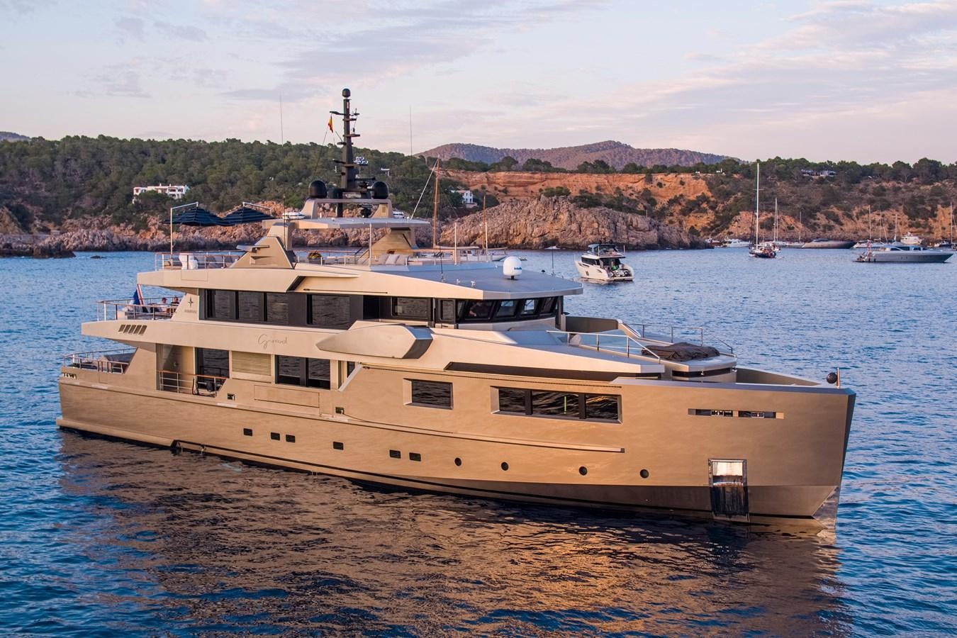 a boat in the water aboard MAVERICK Yacht for Sale