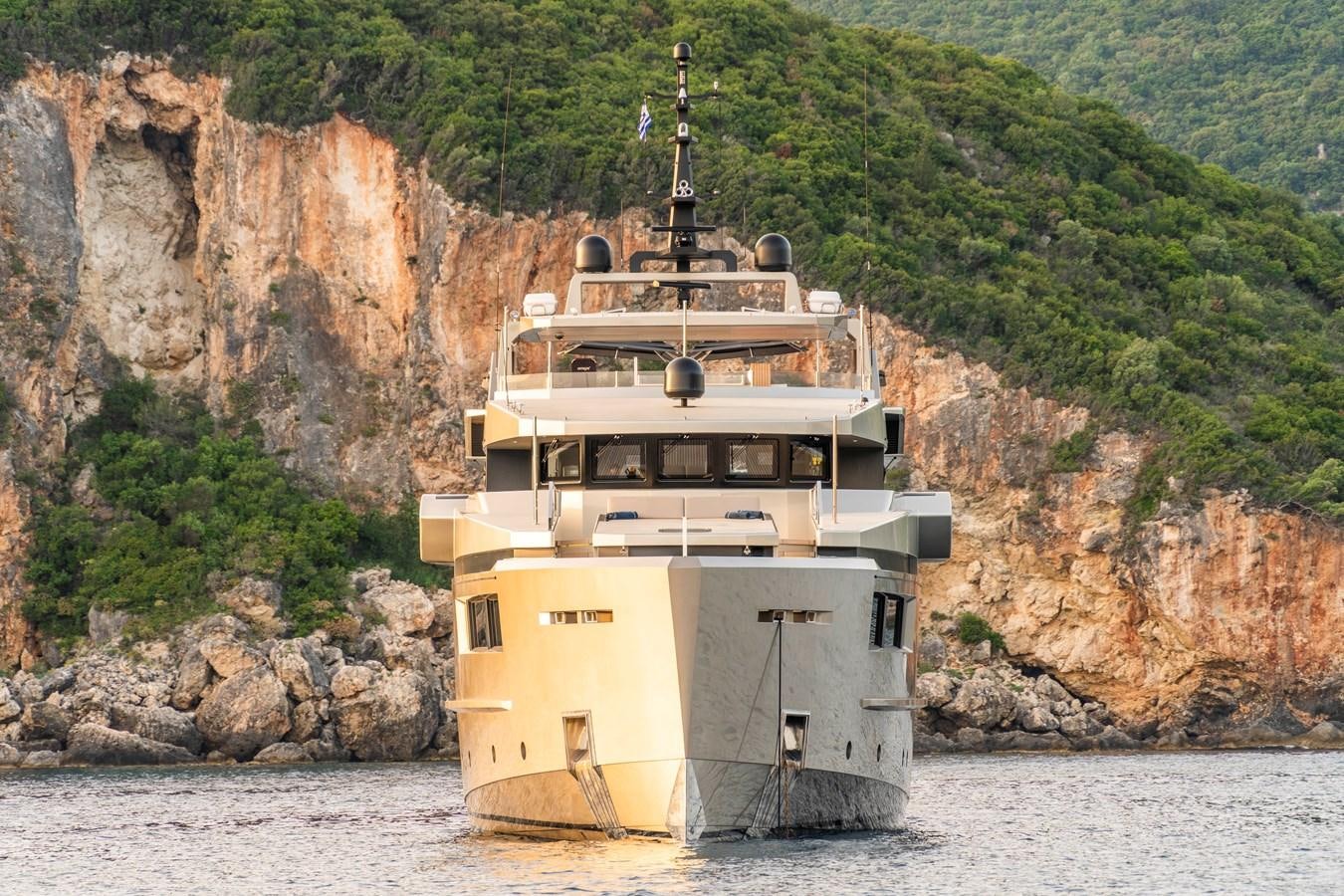 a boat sailing on the water aboard MAVERICK Yacht for Sale