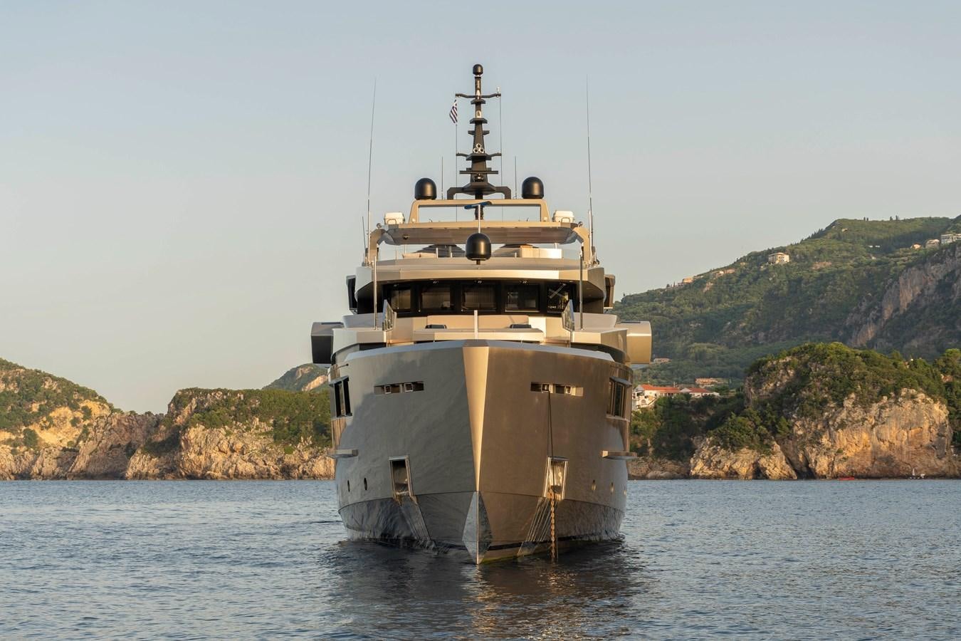a ship in the water aboard MAVERICK Yacht for Sale