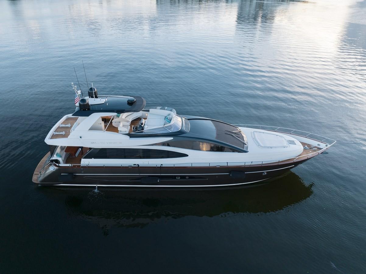 a boat on the water aboard 75' RIVA 2012 Yacht for Sale