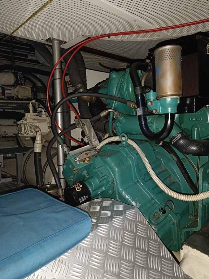 a close-up of a machine aboard PLUM Yacht for Sale