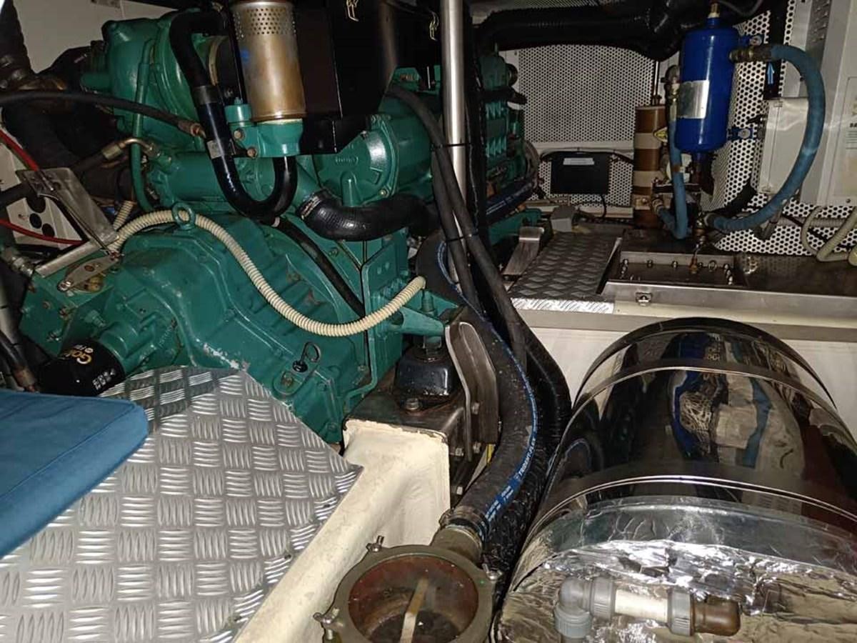 close-up of a machine aboard PLUM Yacht for Sale