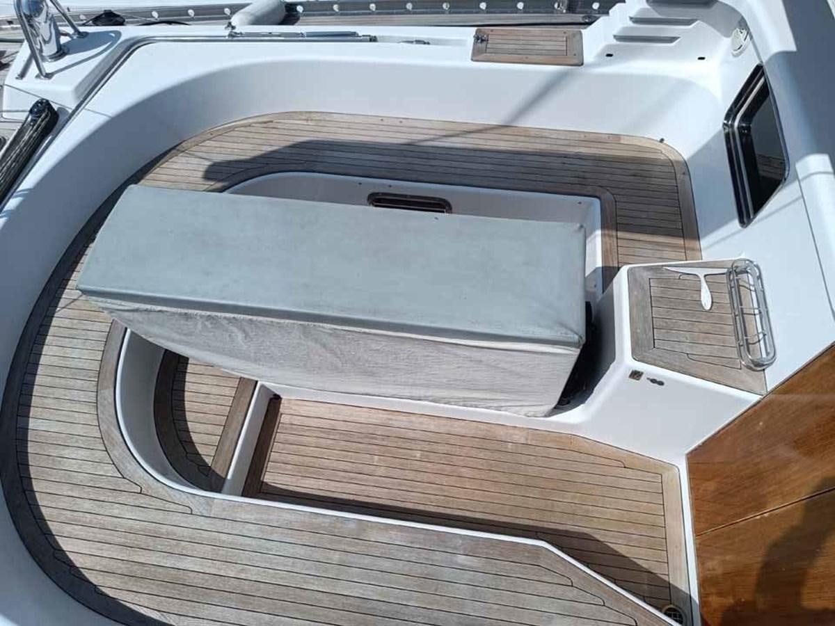 a close-up of a car aboard PLUM Yacht for Sale