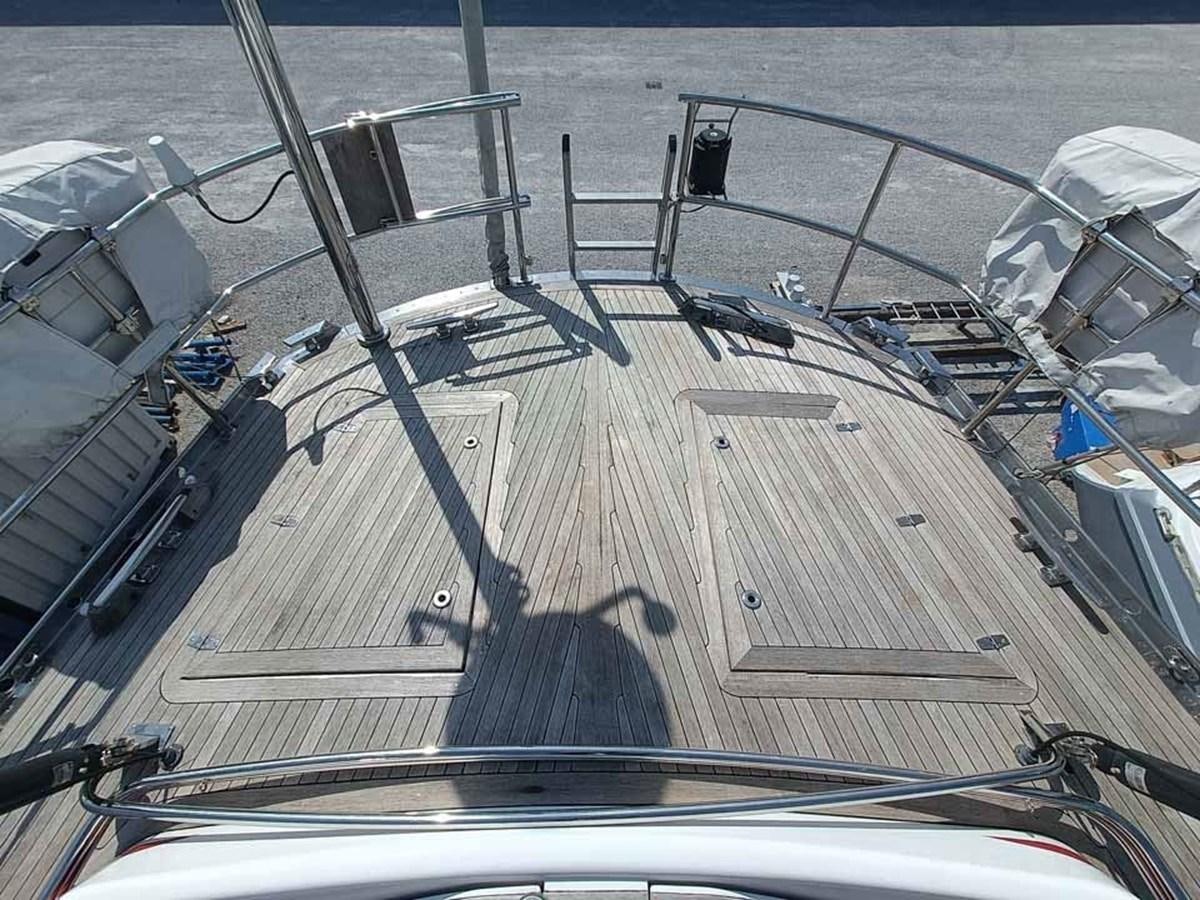 a deck of a ship aboard PLUM Yacht for Sale