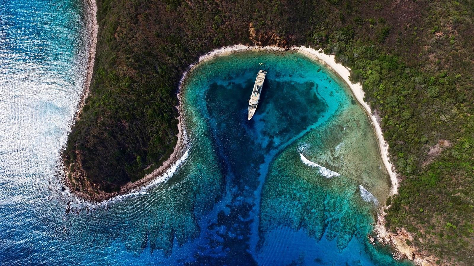 a satellite image of a hurricane aboard AMELS 6004 Yacht for Sale
