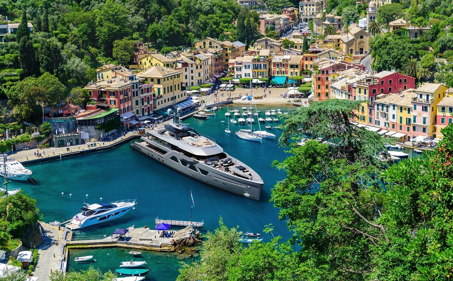 boats in a river aboard AMELS 6004 Yacht for Sale