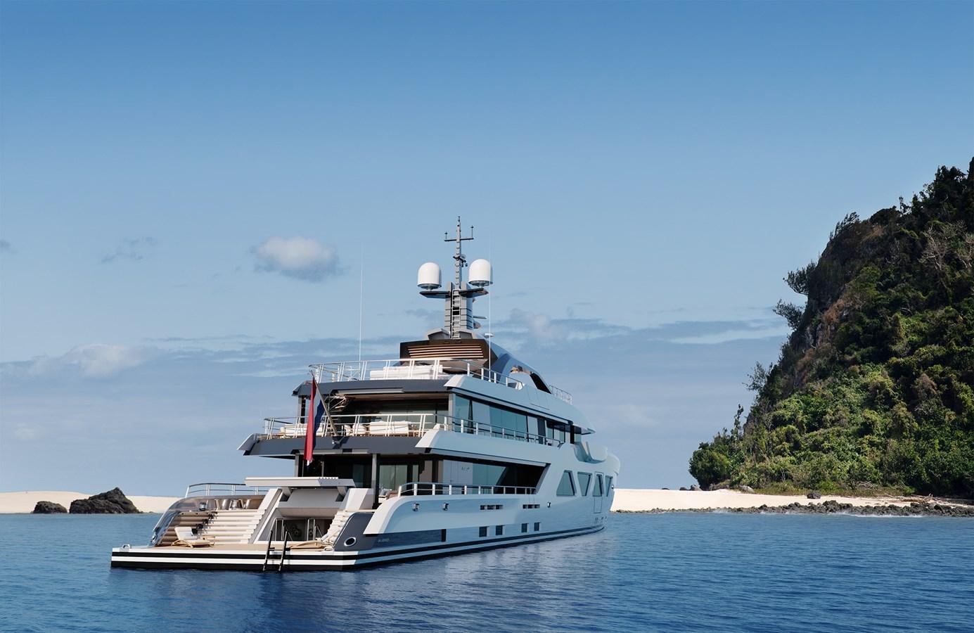 a boat on the water aboard AMELS 6004 Yacht for Sale