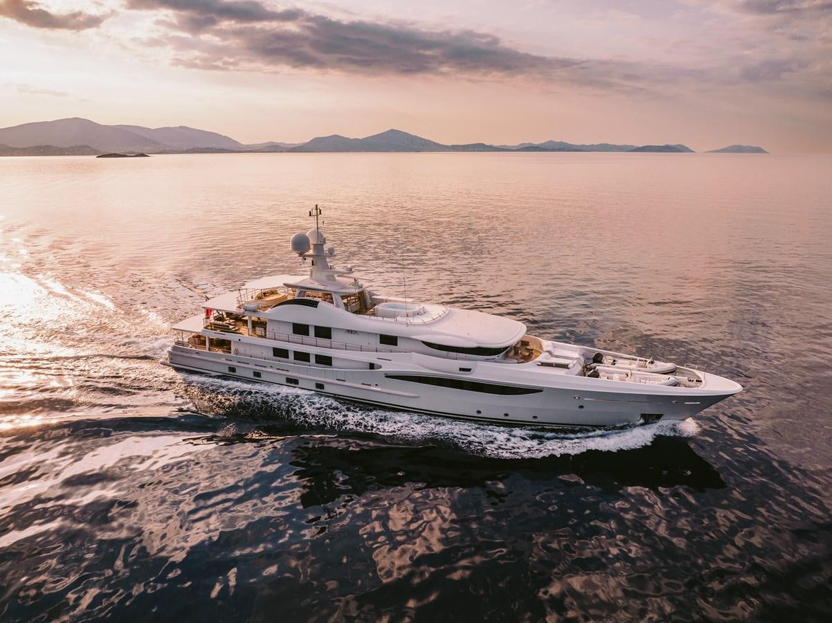 a boat on the water aboard ARIELA Yacht for Sale