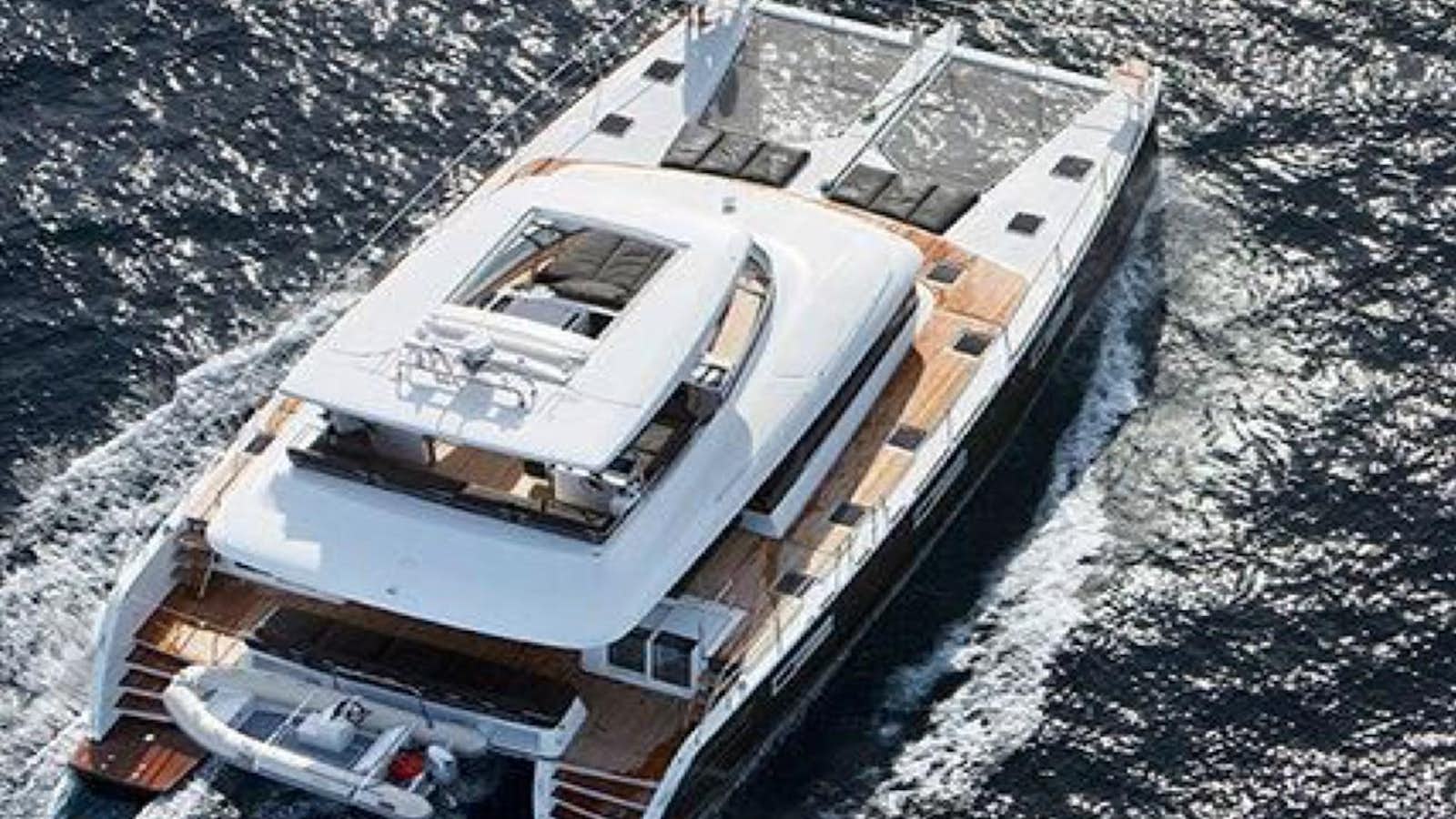 a boat on the water aboard ENSOLEILLE Yacht for Sale