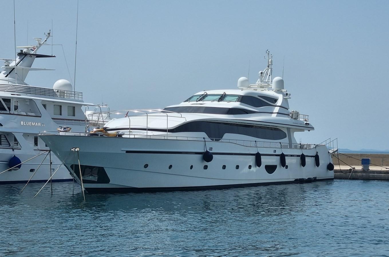 a couple of white yachts aboard CHOO CHOO Yacht for Sale