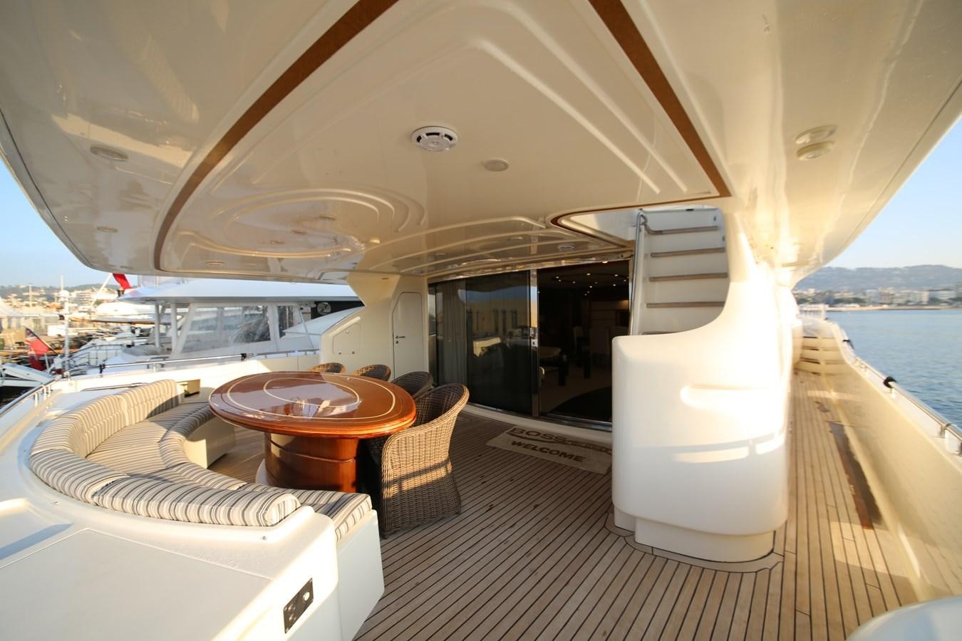 a boat on the water aboard YOLO TOO Yacht for Sale