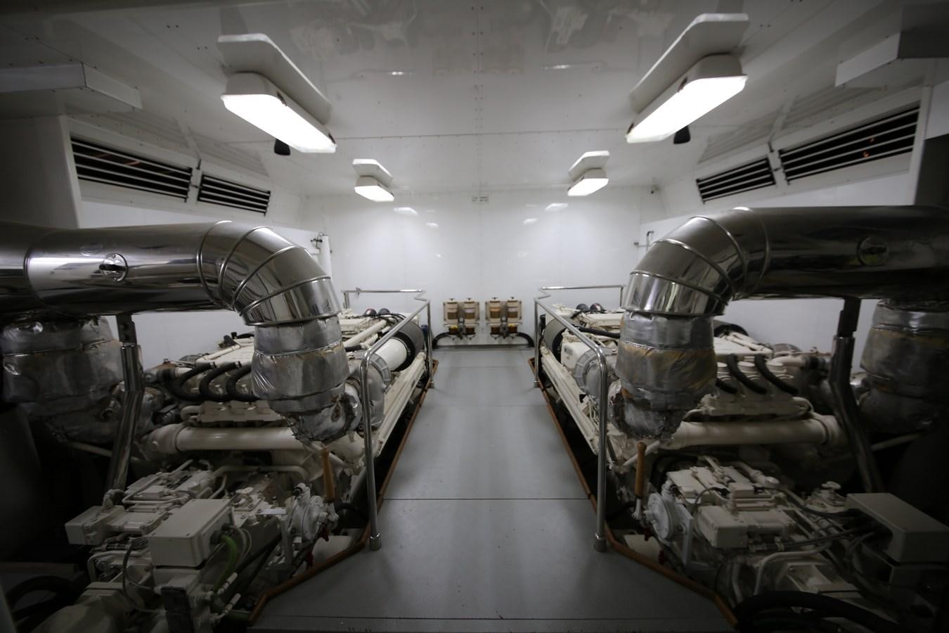 a large room with several tanks aboard YOLO TOO Yacht for Sale